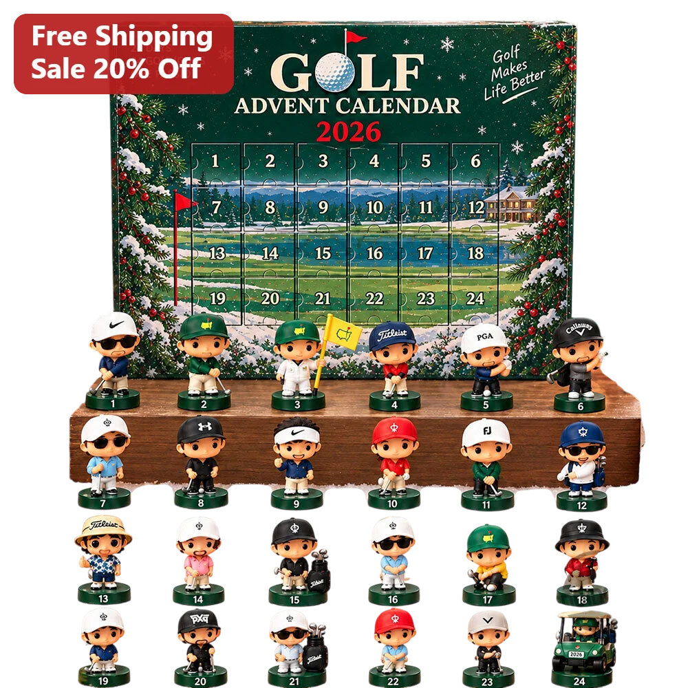 Golf Advent Calendar Golf Makes Life Better Collectible Golfer Figures Holiday Countdown Gift for Men