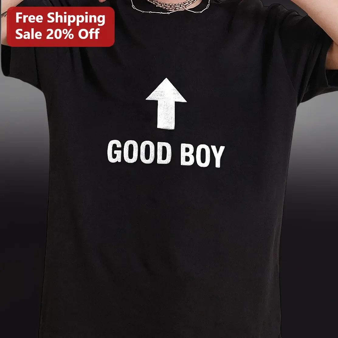 Good Boy Graphic Tee Funny Minimalist Dog Owner Gift for Men Women