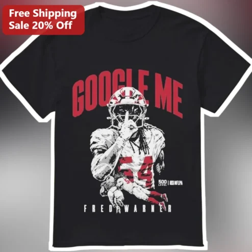 Google Me Fred Warner San Francisco 49ers NFL Linebacker Distressed Graphic Tee