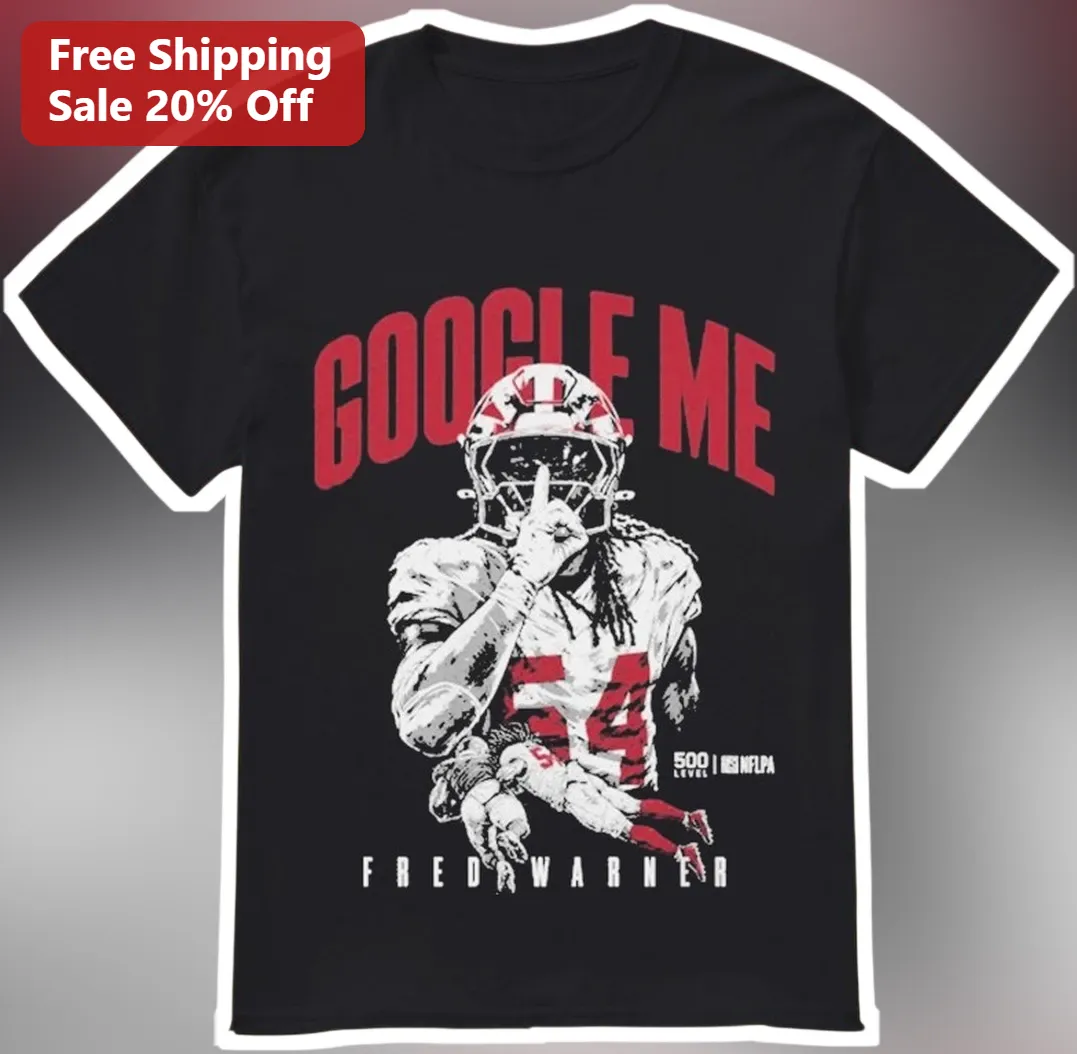 Google Me Fred Warner San Francisco 49ers NFL Linebacker Distressed Graphic Tee