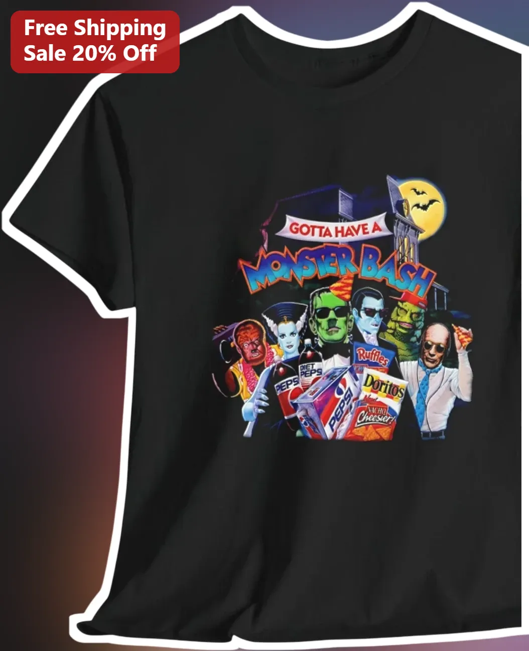 Gotta Have A Monster Bash Universal Monsters Graphic Tee Halloween Horror Party Shirt