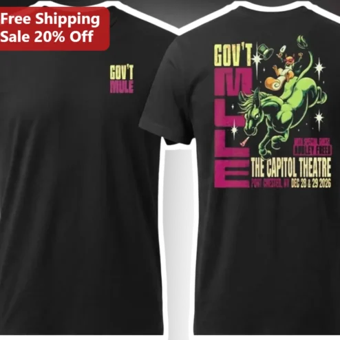 Gov't Mule The Capitol Theatre Tee Vintage Rock Jam Band Shirt