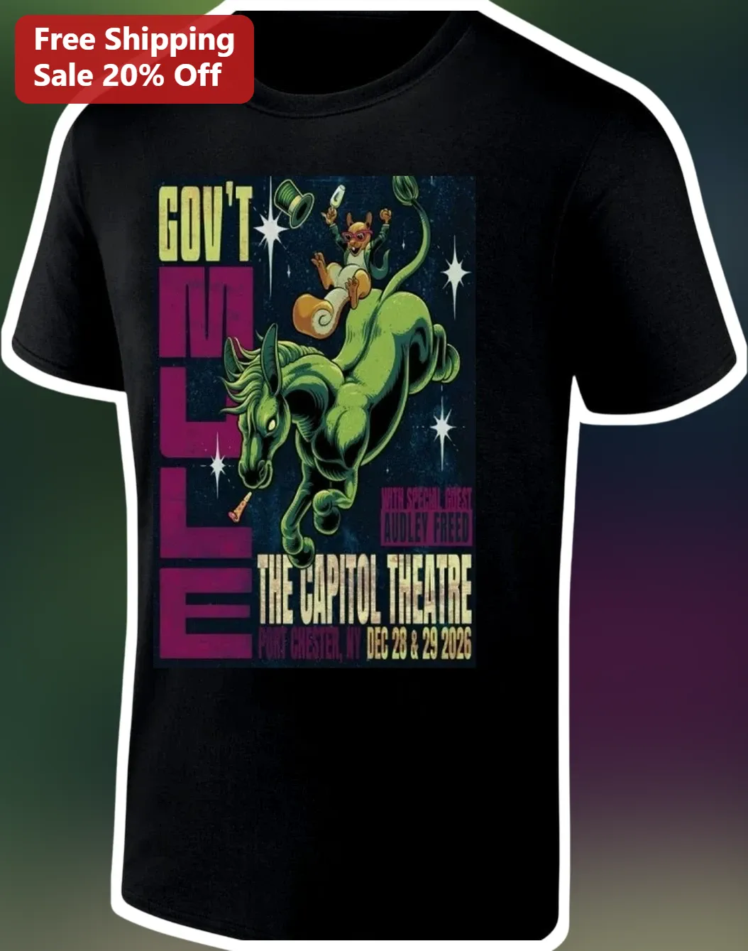 Gov't Mule The Capitol Theatre Vintage Concert Poster Graphic Tee