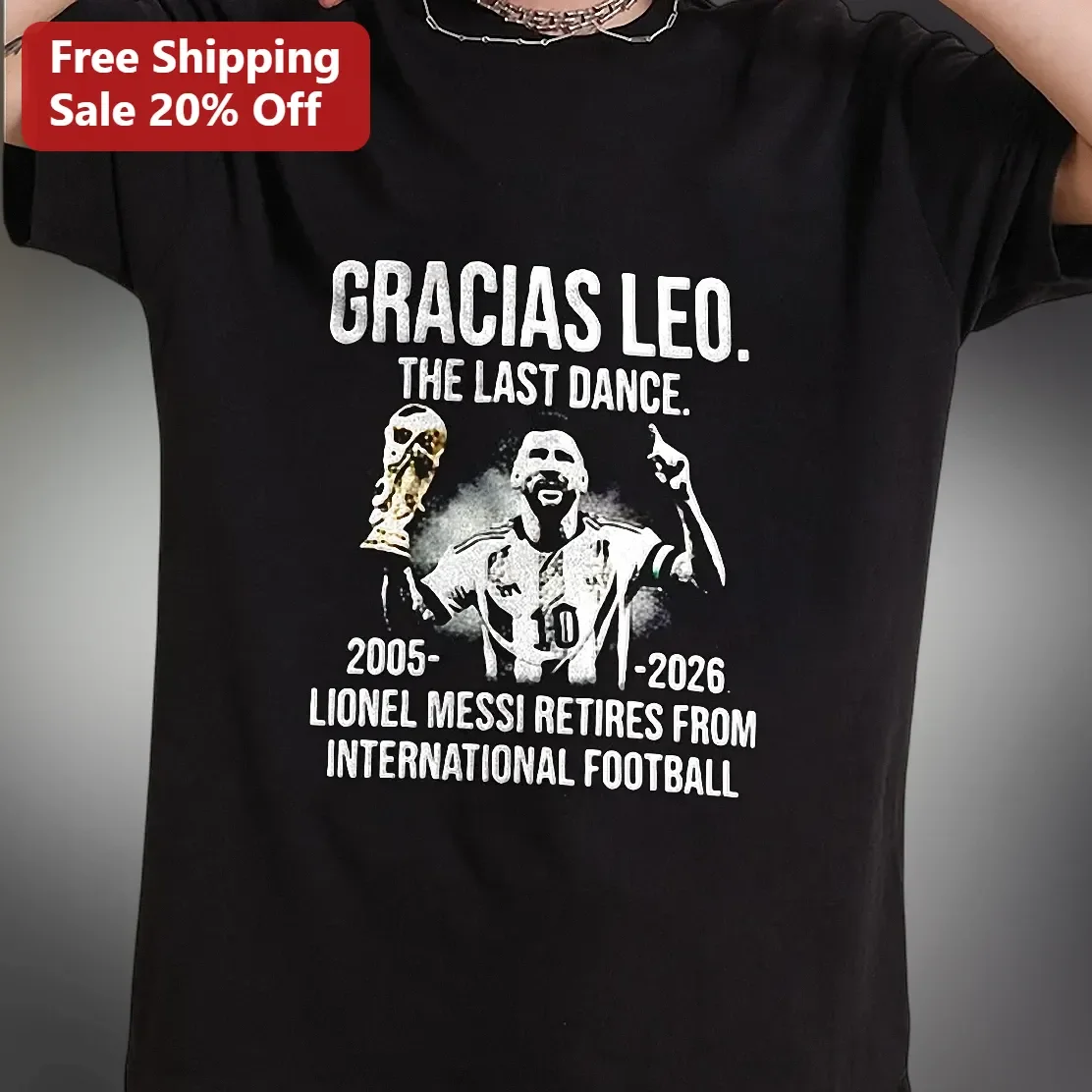 Gracias Leo The Last Dance Lionel Messi Retirement Tribute Tee