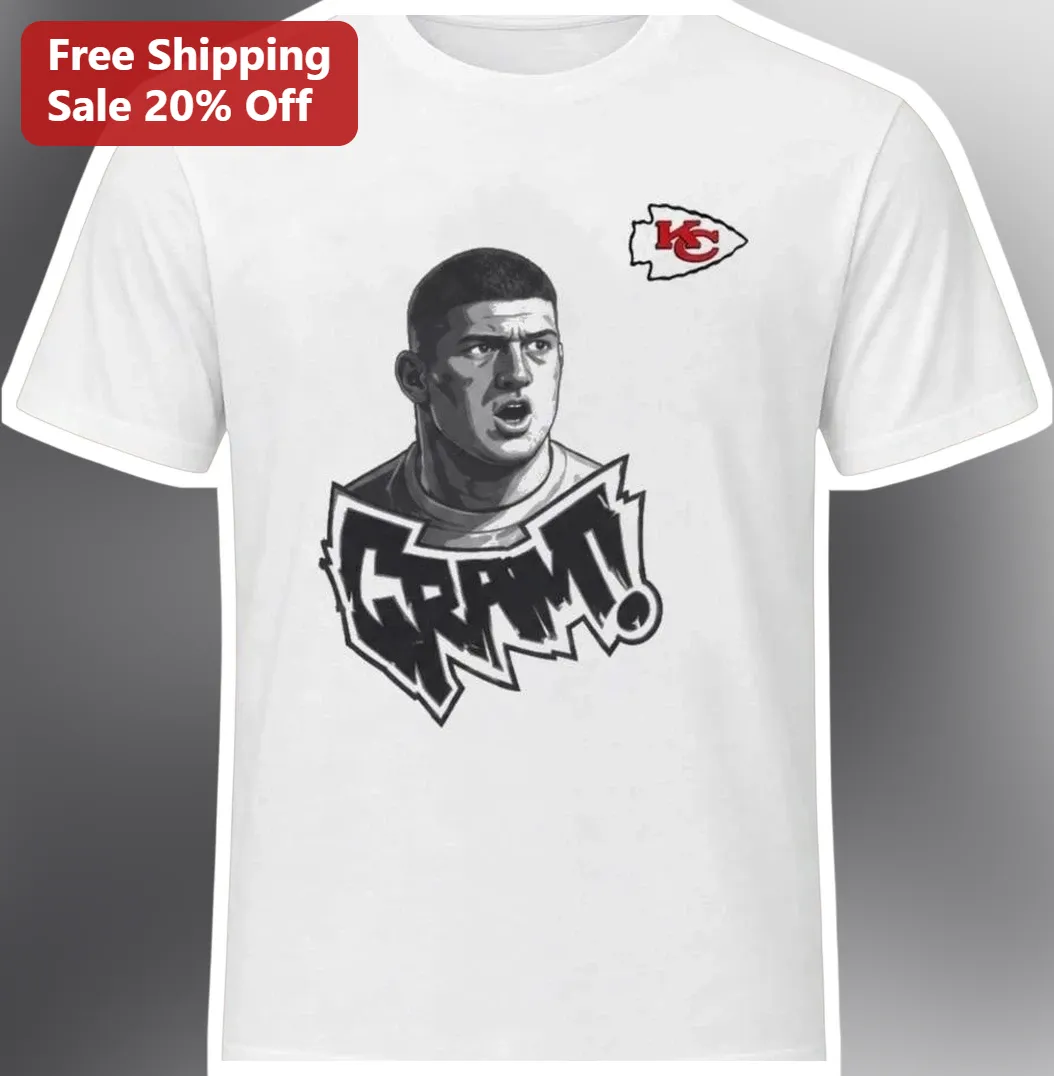 Gram! Travis Kelce Kansas City Chiefs Graphic Tee for Grandma NFL Fan Gift