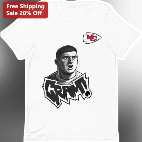 Gram! Travis Kelce Kansas City Chiefs NFL Fan Graphic Tee