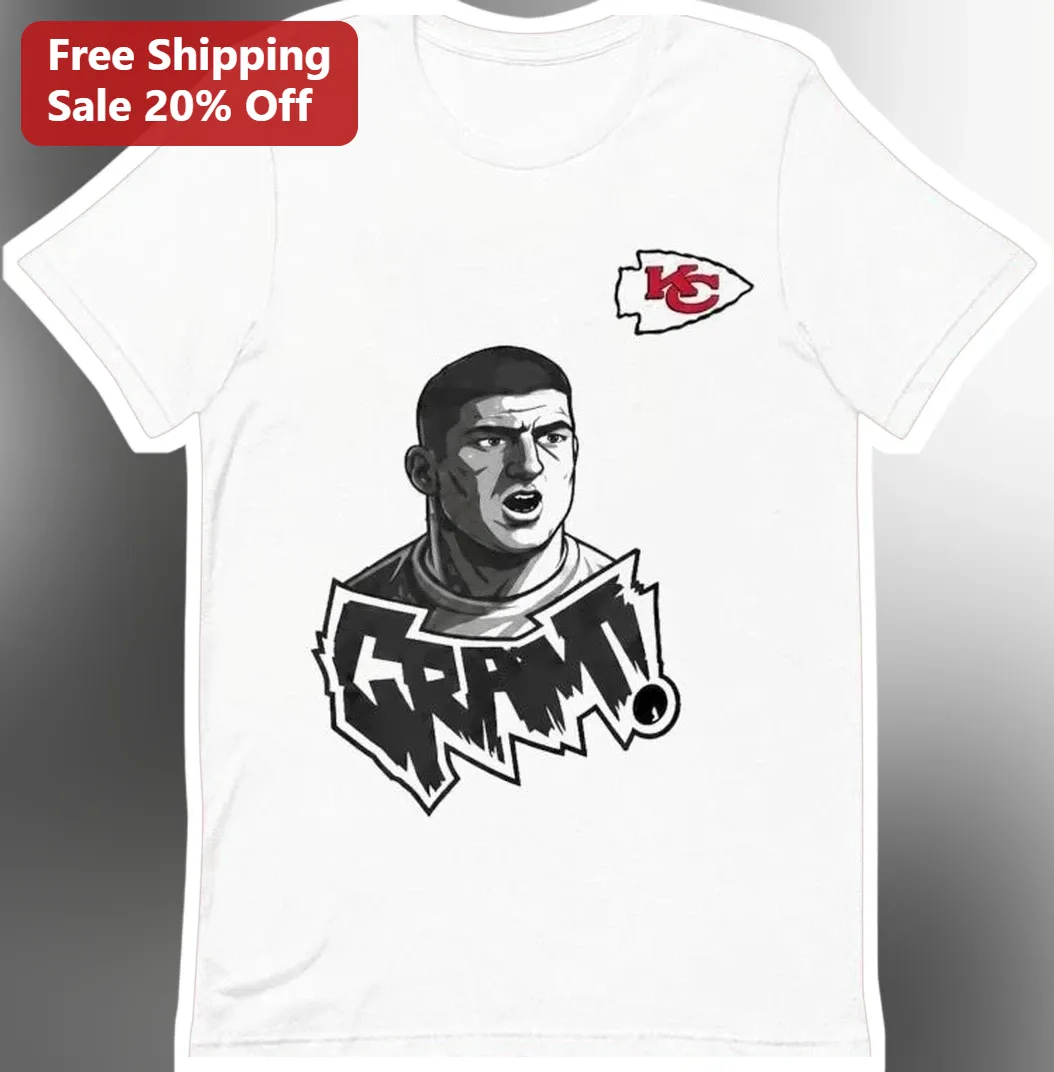 Gram! Travis Kelce Kansas City Chiefs NFL Fan Graphic Tee