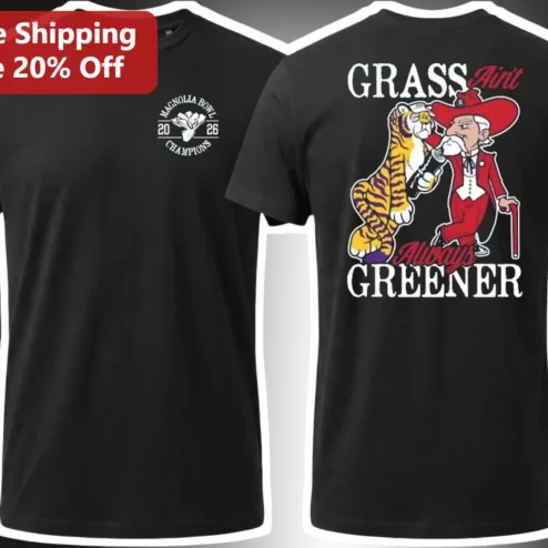 Grass Ain't Always Greener Tee Colonel Sanders LSU Tigers Ole Miss SEC Football Funny Graphic Shirt