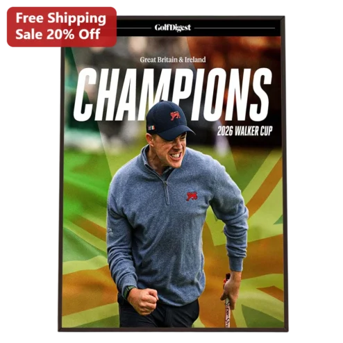 Great Britain Ireland Champions Walker Cup Framed Print Rory McIlroy Golf Memorabilia