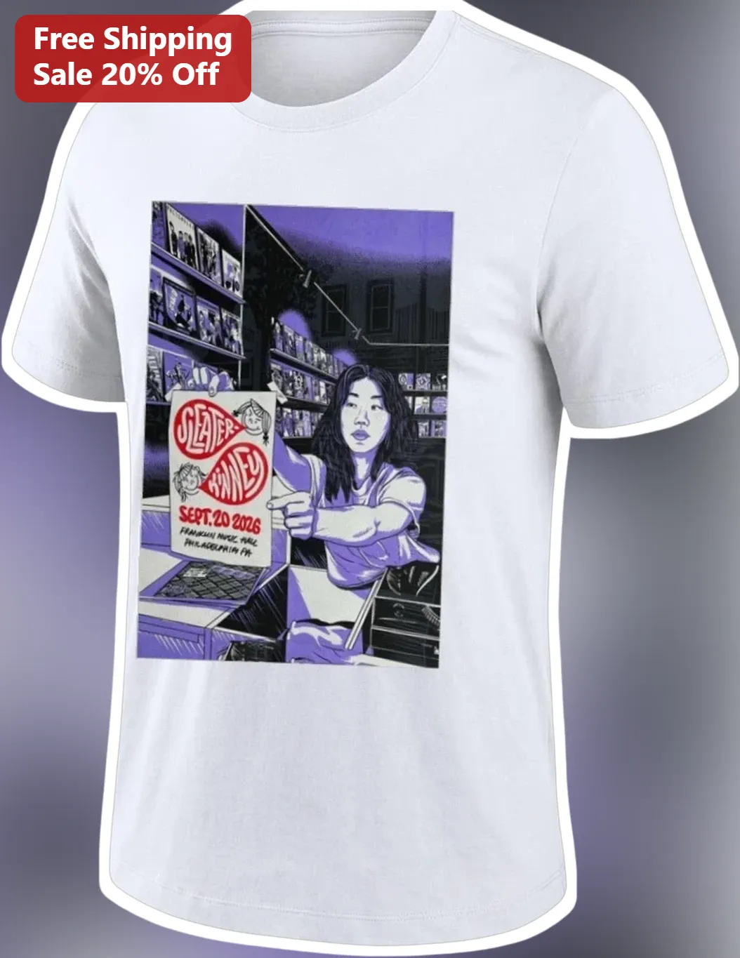 Greater Hanney Franklin Music Hall Sept 20 2026 Concert Tee Hannah Einbinder Comedy Merch