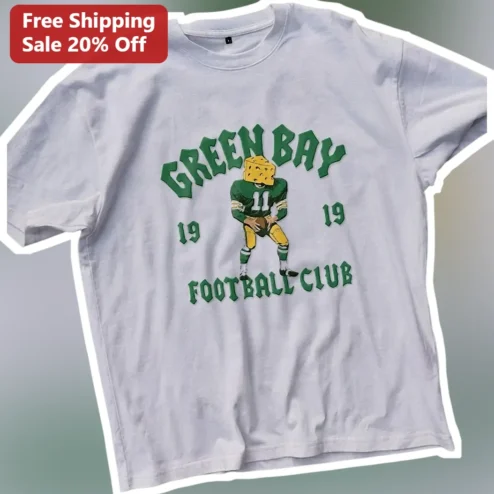 Green Bay Football Club Cheesehead Retro Graphic Tee