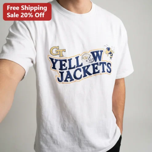 GT Yellow Jackets Tee Georgia Tech Football Helmet College Football Fan Gift