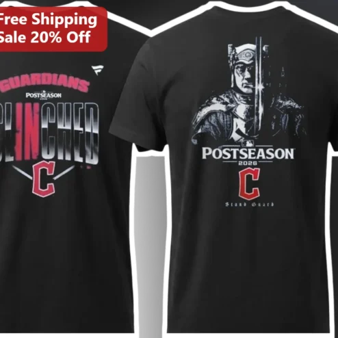 Guardians Postseason Clinched Stand Guard Tee Cleveland Guardians Playoff Berth Shirt
