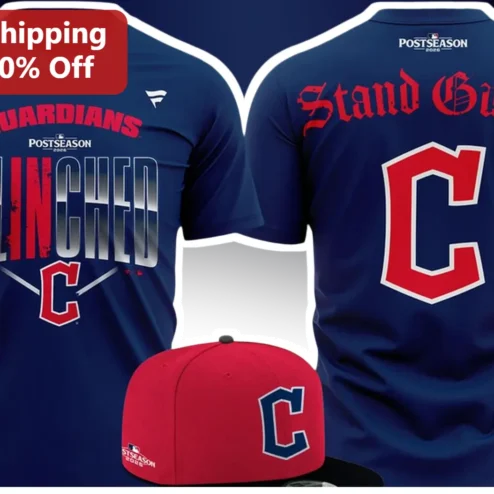 Guardians Postseason Clinched Stand Guard Tee Cleveland Guardians Playoff Shirt