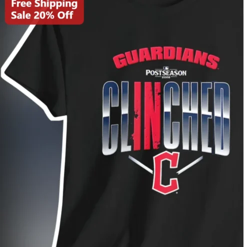 Guardians Postseason Clinched Tee Cleveland Guardians Playoff Fan Apparel