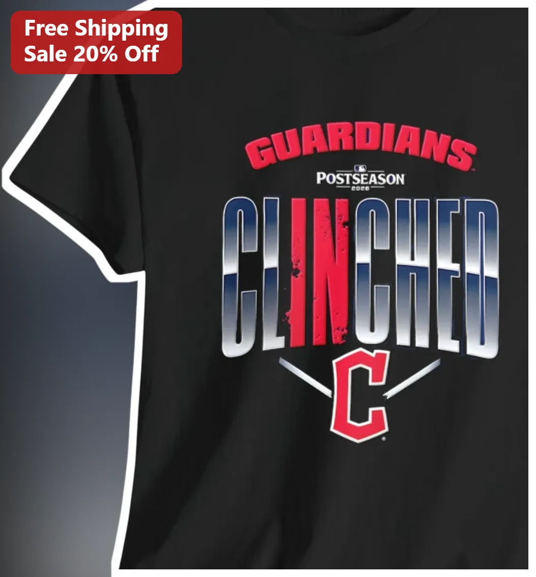 Guardians Postseason Clinched Tee Cleveland Guardians Playoff Fan Apparel