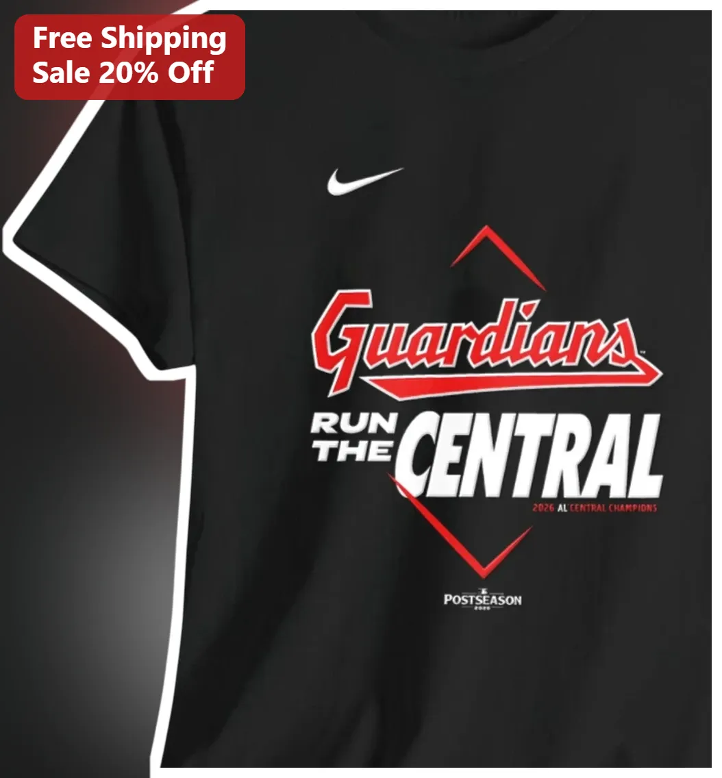 Guardians Run The Central Tee Cleveland Guardians Baseball Fan Apparel