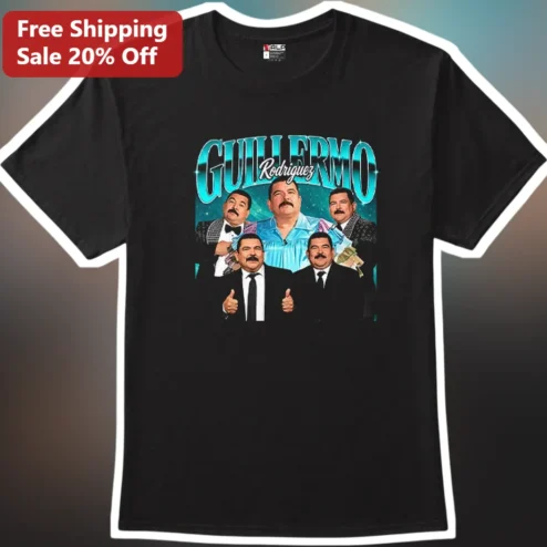 Guillermo Rodriguez Tee Jimmy Kimmel Live Sidekick Comedian Fan Gift Black Graphic T-Shirt