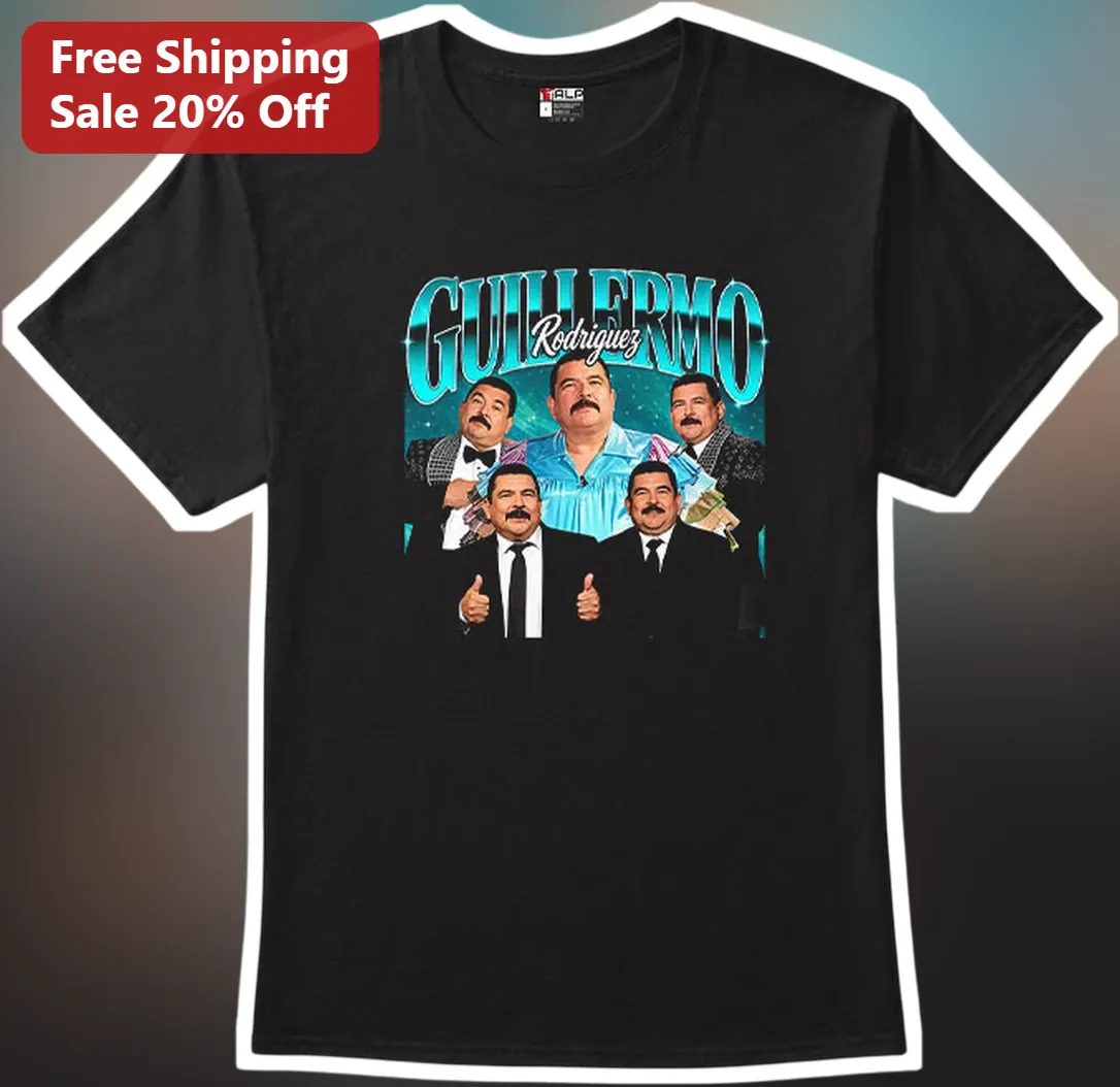 Guillermo Rodriguez Tee Jimmy Kimmel Live Sidekick Comedian Fan Gift Black Graphic T-Shirt
