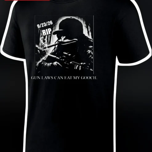Gun Laws Can Eat My Gooch Tee Second Amendment Pro Gun Rights Funny Political Humor Shirt for Men Women