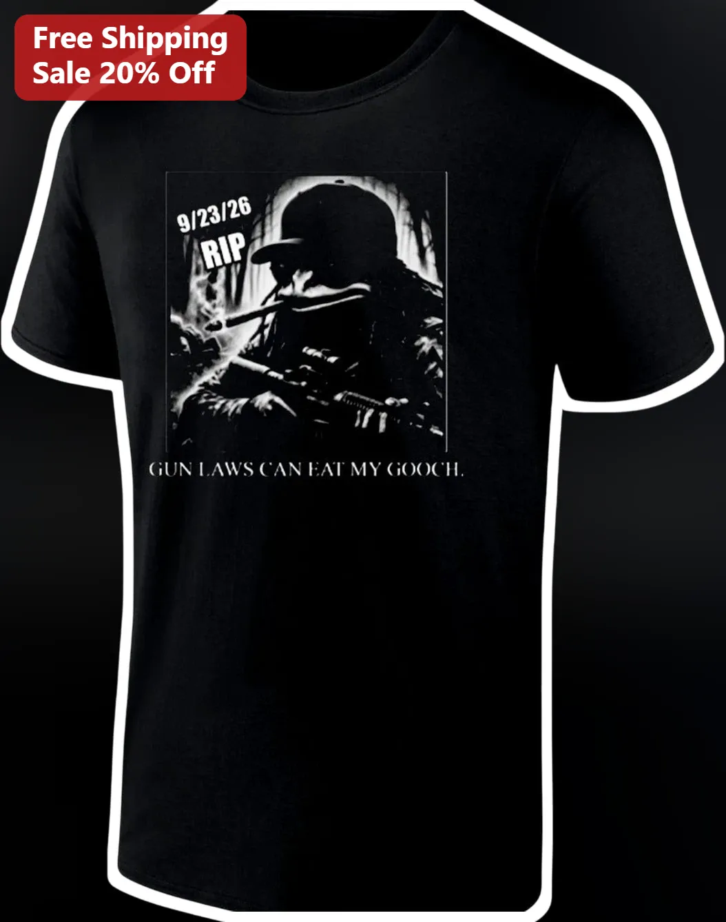 Gun Laws Can Eat My Gooch Tee Second Amendment Pro Gun Rights Funny Political Humor Shirt for Men Women