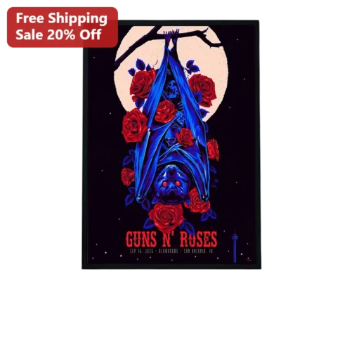 Guns N' Roses Alamodome San Antonio Poster Sep 15 2026 Concert Art Print