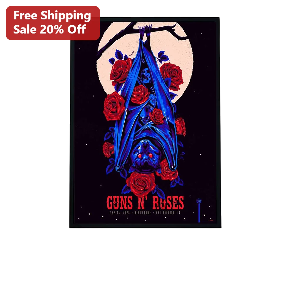 Guns N' Roses Alamodome San Antonio Poster Sep 15 2026 Concert Art Print