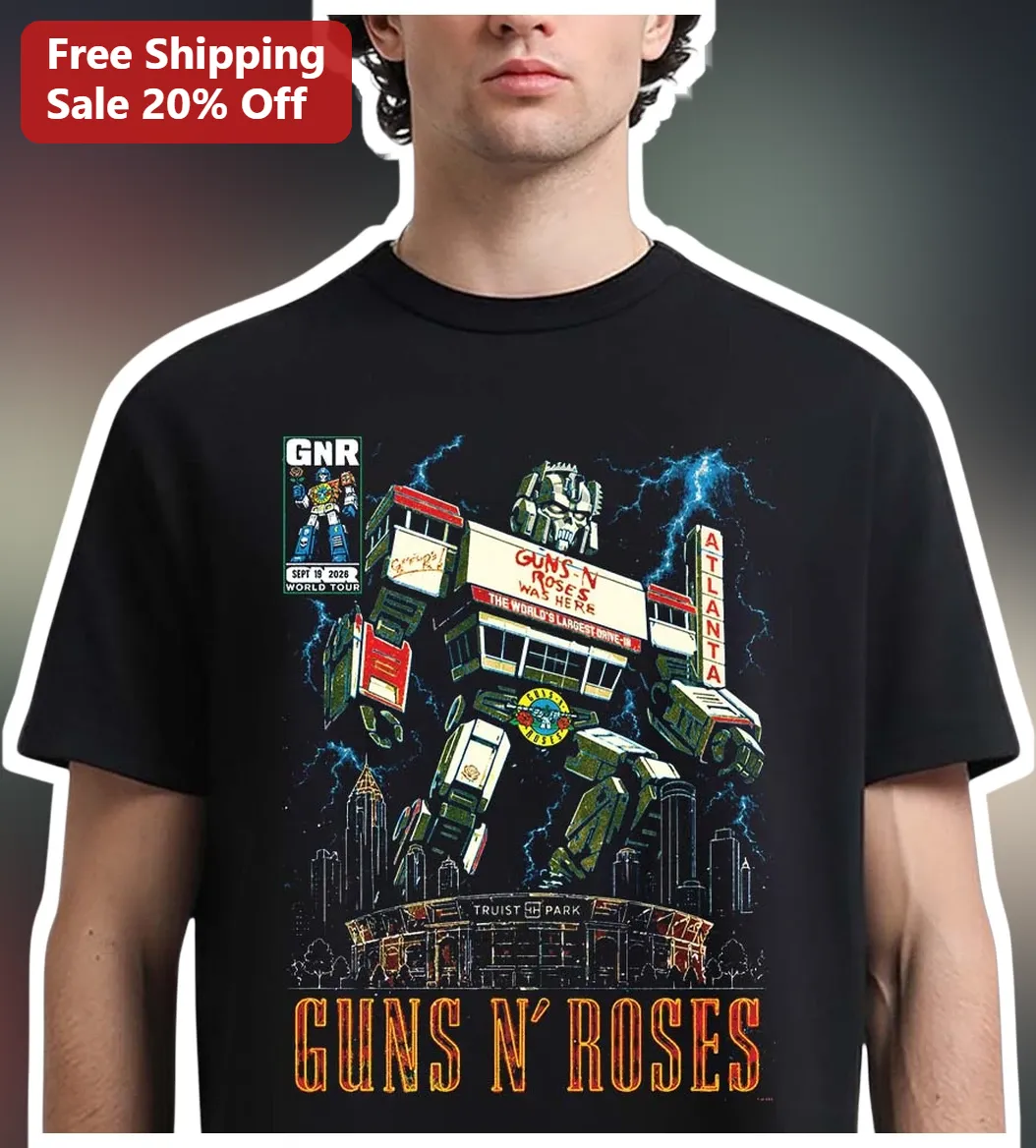 Guns N Roses Gnr Was Here The World's Largest Drive In Graphic Tee