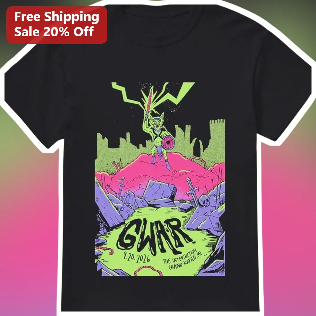GWAR Tee Horror Punk Metal Band Merch Comic Style Monster Graphic T-Shirt for Men Women