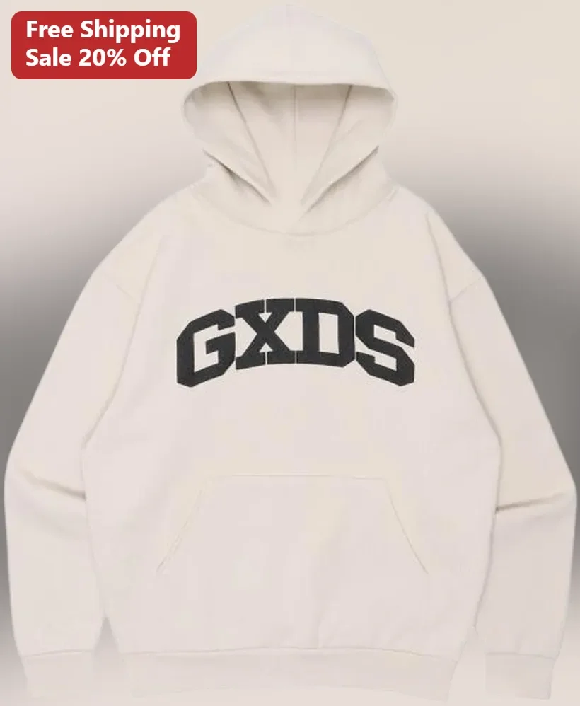GXDS Hoodie Collegiate Arch Logo Streetwear Pullover Sweatshirt for Gaming Fans