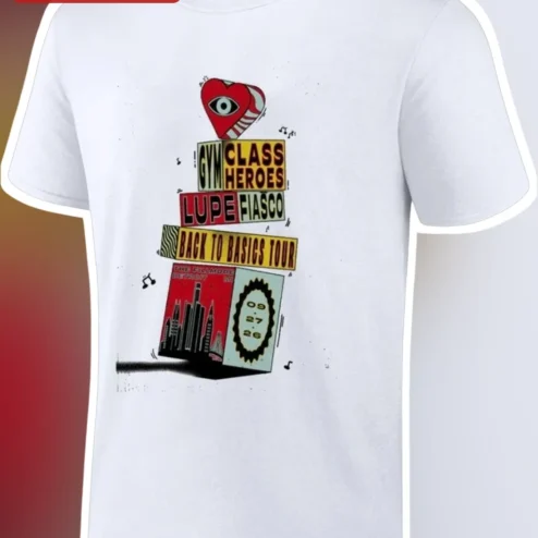 Gym Class Heroes Back to Basics Tour Tee Lupe Fiasco Rap Rock Merch Gift