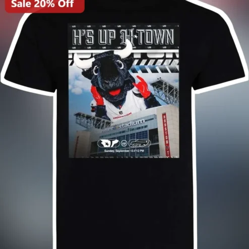 H's Up H-Town Houston Texans Fan Graphic Tee Game Day Apparel