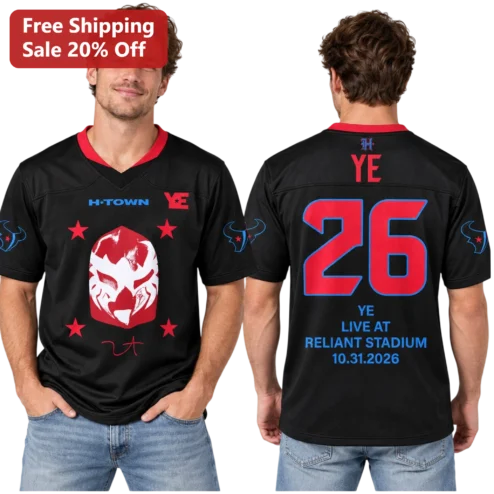 H-Town Ye Live At Reliant Stadium Jersey Houston R&B Kings Of Slow Jamz Concert Merch
