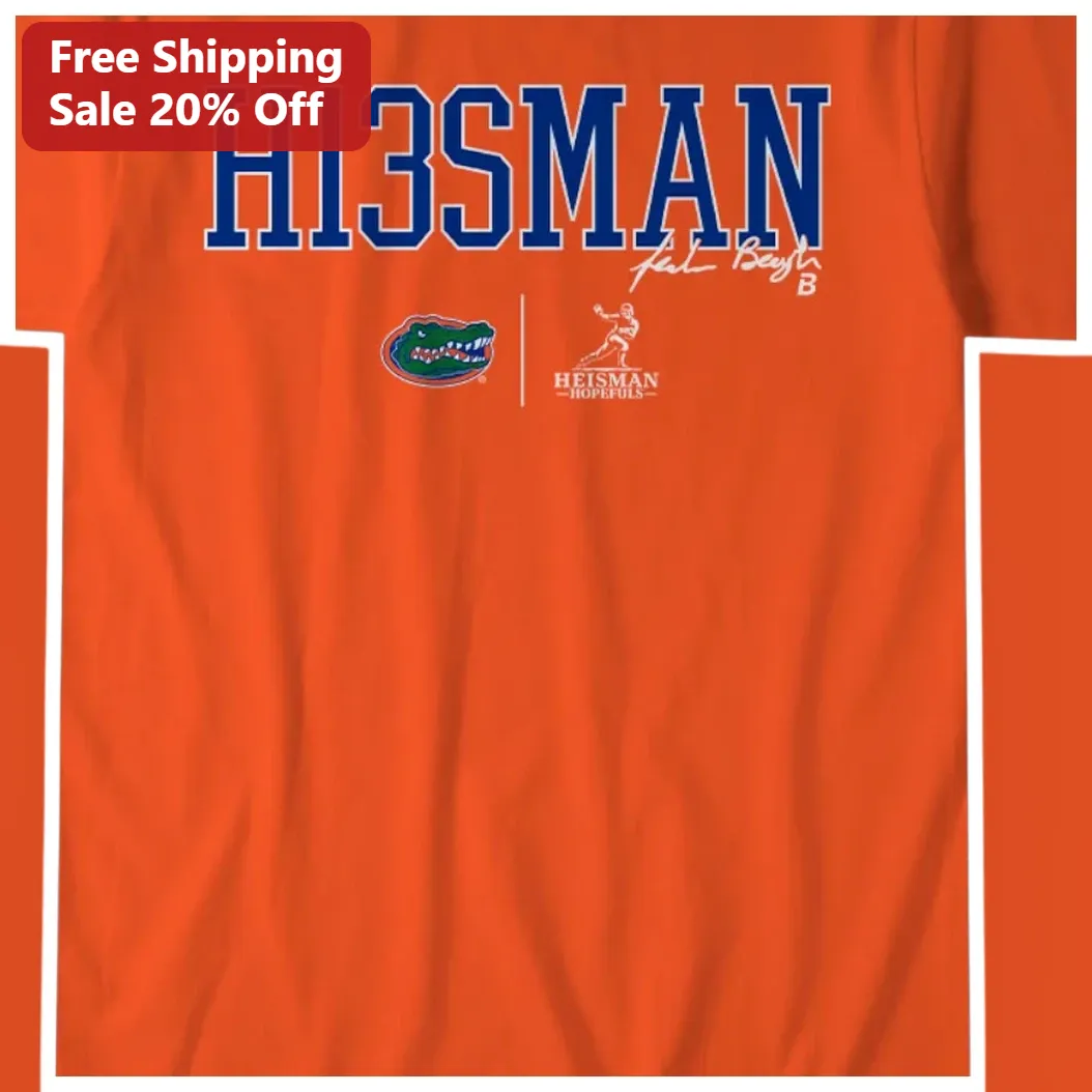 H13SMAN Graham Mertz Florida Gators Heisman Hopefuls Graphic Tee
