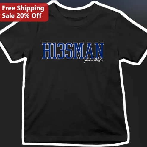 H13SMAN Signature of Heisman College Football Fan Graphic Tee