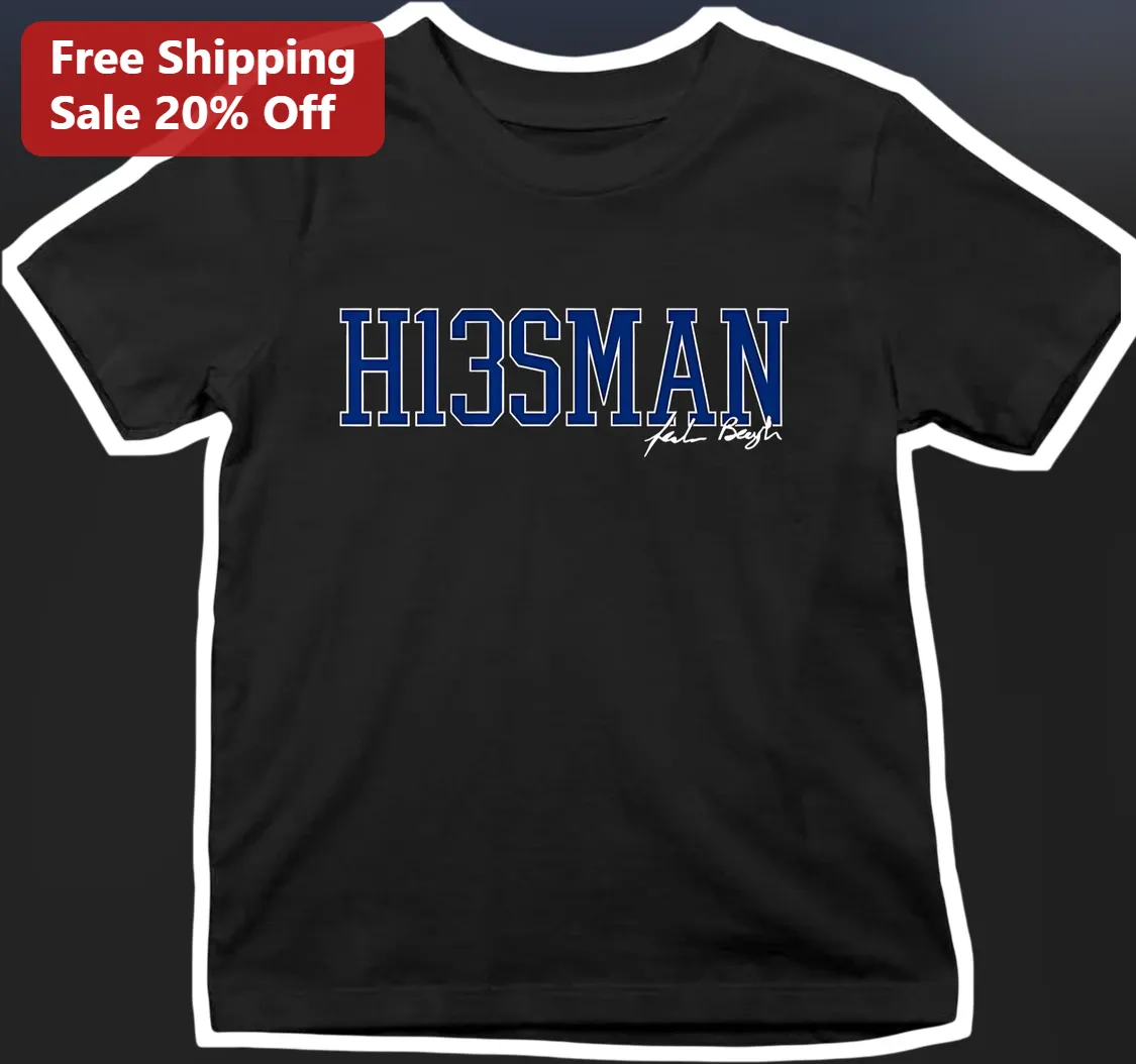 H13SMAN Signature of Heisman College Football Fan Graphic Tee