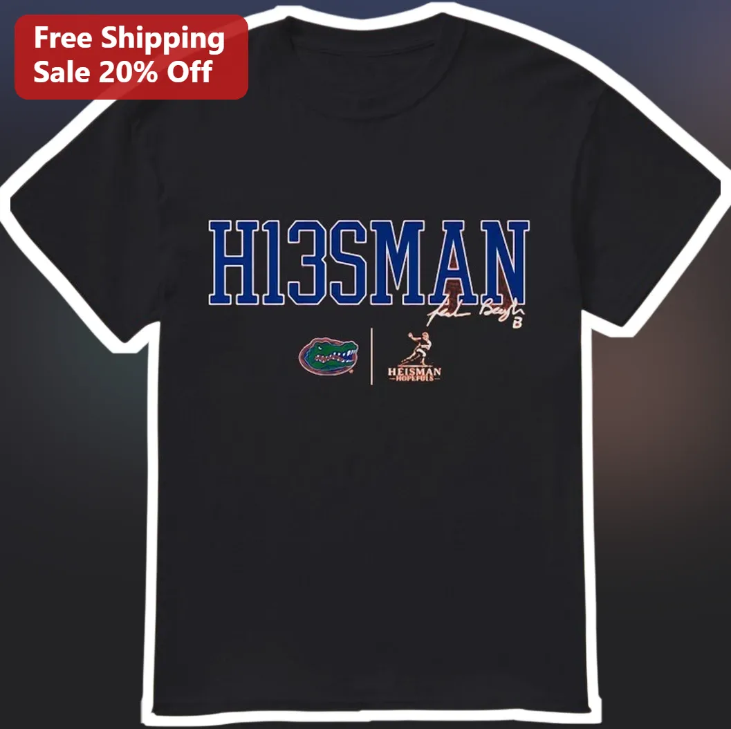 H13SMAN Tim Tebow Florida Gators Heisman Signature Graphic Tee