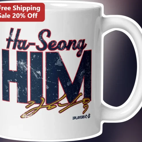Ha-Seong HIM Mug Signature of Ha-Seong Kim San Diego Padres Baseball Fan Gift Ceramic Coffee Cup