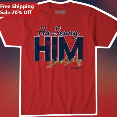 Ha-Seong Kim HIM Graphic Tee Seung-Hwan Kim Signature Baseball Shirt