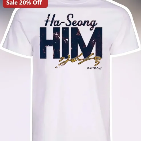 Ha-Seong Kim HIM Tee Son Heung Min Signature Football Fan Gift