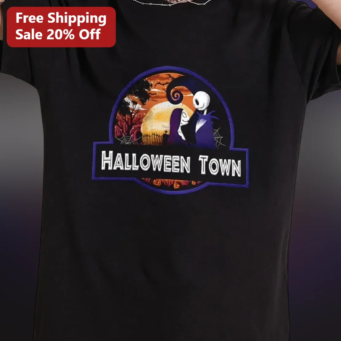 Halloween Town Graphic Tee Jack Skellington Nightmare Before Christmas Style Shirt