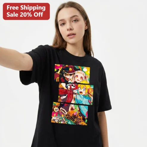 Hanako-kun Tee Toilet-Bound Hanako-kun Anime Characters Graphic Shirt Gift for Anime Fans and Manga Readers