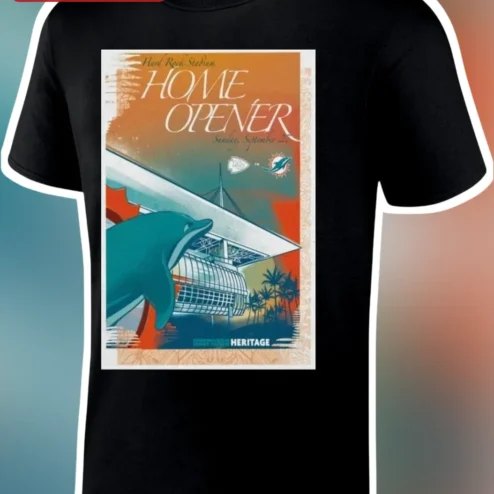 Hard Rock Stadium Home Opener Heritage Tee Miami Dolphins Game Day Apparel