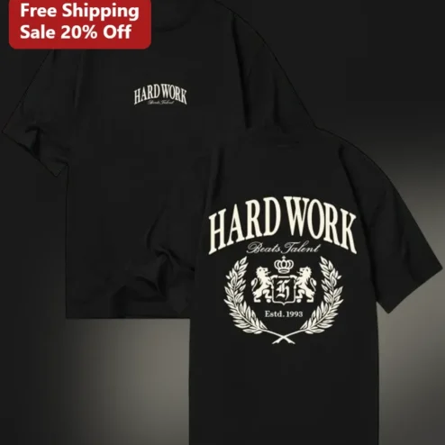 Hard Work Beats Talent Estd. 1993 Vintage Collegiate Graphic Tee
