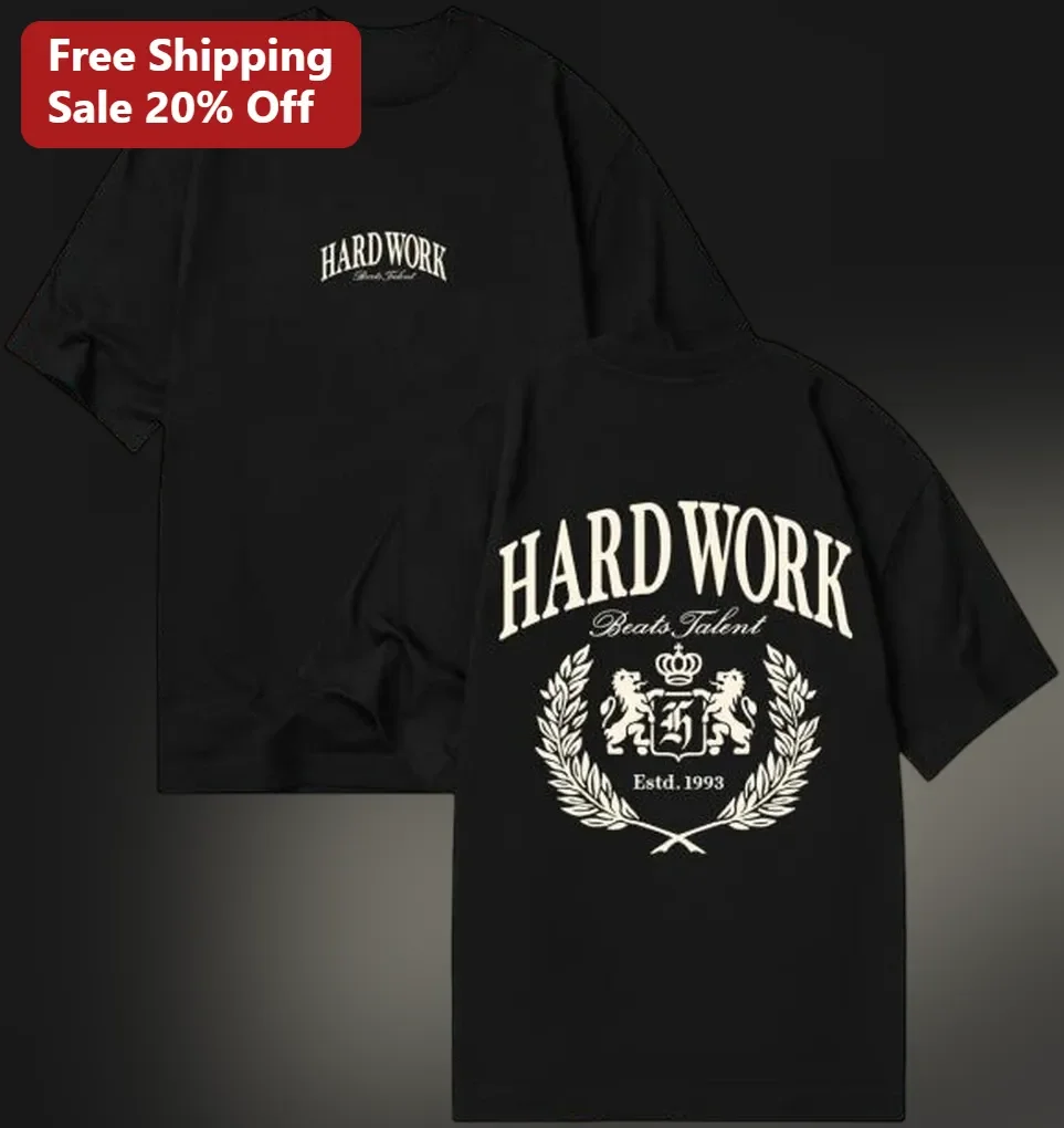 Hard Work Beats Talent Estd. 1993 Vintage Collegiate Graphic Tee