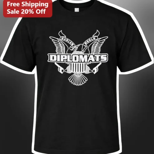 Harlem World Diplomats Tee Vintage Hip Hop Graphic T-Shirt