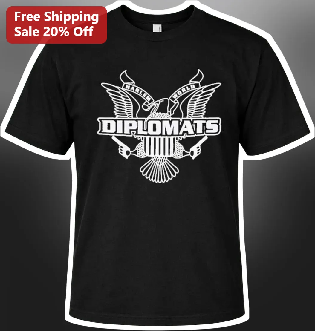 Harlem World Diplomats Tee Vintage Hip Hop Graphic T-Shirt