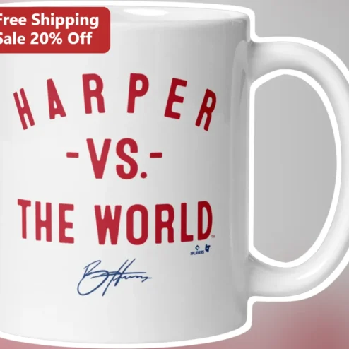 Harper Vs The World Bryce Harper Signature Mug Baseball Fan Gift