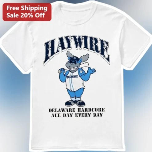 Haywire Delaware Hardcore All Day Every Day Graphic Tee