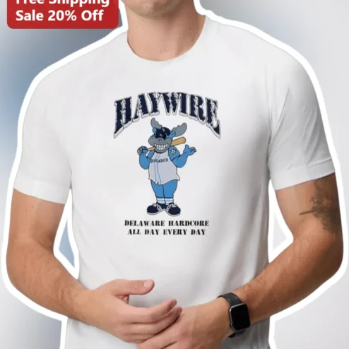 Haywire Delaware Hardcore All Day Every Day Graphic Tee Vintage Band Merch Shirt